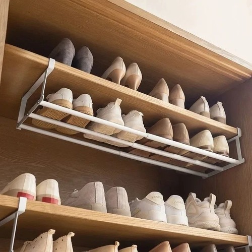 Adjustable shoe rack - adjustable,