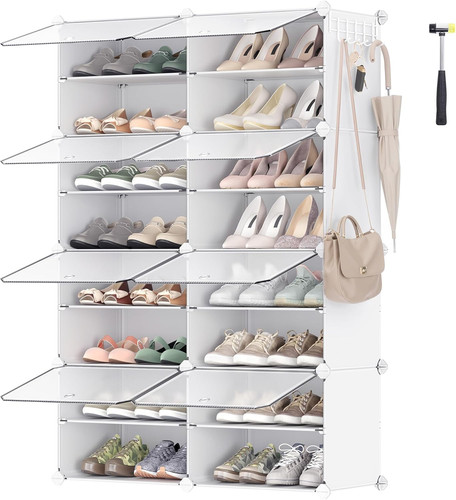Interlocking shoe rack slot - shoe, rack,8-slot