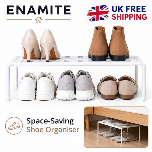 Adjustable plastic shoe rack - shoe,
